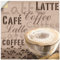 ARTland Wanddeko Wandtattoo selbstklebende Vinylfolie 40x40 cm Kaffee Coffee Time Cafe Latte Shabby Chic T4VJ