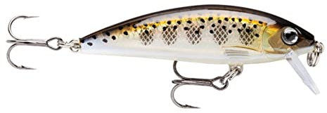 Köder mit Haken Zwei Nr. 6, 0.9-1.5m Schwimmtiefe, 7cm Größe, Muddler