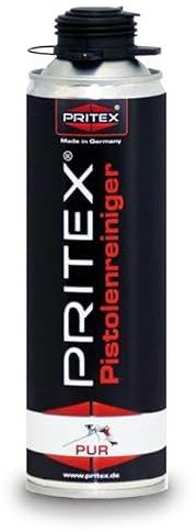 PRITEX – Pistolenreiniger 1x 500 ml zum Reinigen von Schaumpistolen & zum Entfernen von PU-Schaum-Verschmutzungen – Schaumreiniger für Montagepistolen, Dosenventile & Oberflächen – PU Reiniger