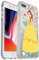 OtterBox Symmetry Series Disney Power of Princess Case for iPhone 8 Plus & iPhone 7 Plus (ONLY) - Retail Packaging - Intelligent Rose (Belle) (Silver Flake/Clear/Belle Graphic)