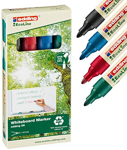 Edding Mehrfarbiger Markierstift 28 EcoLine, nachfüllbar, 1,5 - 3 mm, sortiert