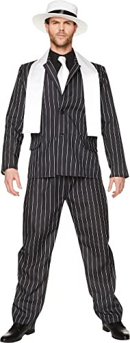 Karnival Costumes Gangster Boss Homme's Déguisement 20s Mafia Pinstripe Costume Adults 20s Costume