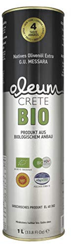 Oleum Crete BIO Oleum Crete Messara P.D.O. Plateau du sud de la Crète. Huile d'olive vierge extra (1 Litre). Le fabricant a remporté plus de 80 prix internationaux du goût. DE-ÖKO 006