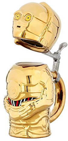 Funko SW04127 Star Wars Steins: Signature: C3-PO, Ceramic, Gold, 15 x 9 x 22.86 cm