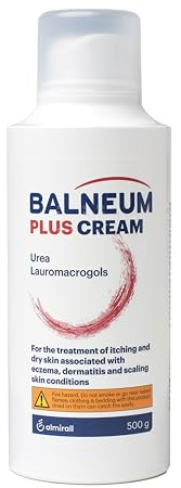 Balneum Plus Cream - Intensive Hydration for Dry Skin - Suitable for Children and Adults - Moisturises and Soothes Itchy Skin, For All-Day Moisture Lock - 500g