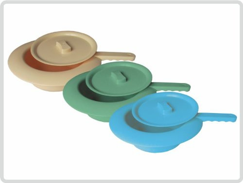 Stechbecken aus Kunststoff mit Deckel, Farbe: Blau - Bettpfanne Steckbecken Schieber