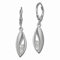 SilberDream Ohrringe Damen 925 Silber Ohrhänger Blatt Zirkonia weiß SDO355M Silber Ohrhänger