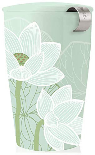 Tea Forte Kati Cup Tasse à thé en céramique Avec infuseur et couvercle pour Infuser, Lotus