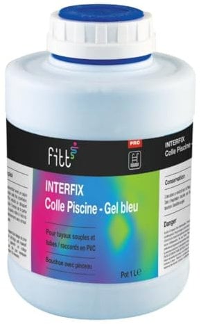 INTERPLAST Colle PVC Gel Bleu interfix pour PVC Souple - 250 ML