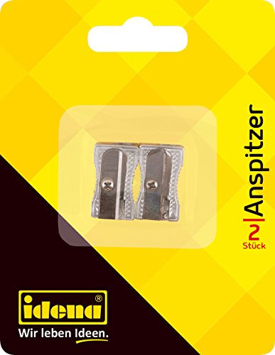 Idena 520058 - Anspitzer Metall, Keilform, 2 Stück