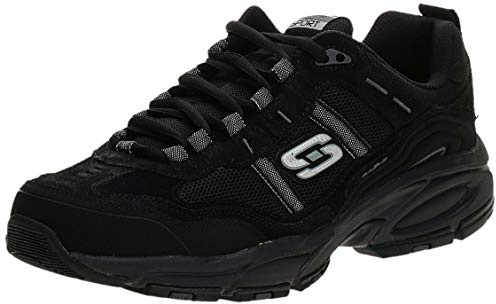 Skechers Men's Vigor 2.0 Trait Memory Foam Sneaker, Black, 8 M US