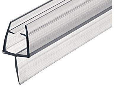 Gedotec Duschlippendichtung für Duschtüren wasserabweisend | 1 Stück - Profil-Dichtung | Länge: 2 m | Duschdichtung 8mm - 10mm| Türdichtung PVC Transparent | Duschkabinen Dichtungen Duschwand