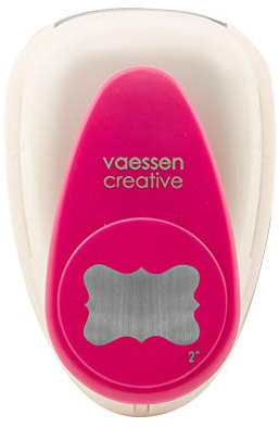 Vaessen Creative Puzzle-Stempel zum Basteln von Karten, Violett, Jumbo, violett, 12.7x8.5x6.7 cm