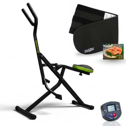 GYMFORM AB BOOSTER + Sauna Slimmer – Attrezzo Addominali Multifunzione per Allenamento Completo Corpo, Fitness Cardio a Casa per Addominali, Braccia, Gambe, Glutei e Schiena