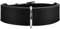 HUNTER Hundehalsband BASIC, Farbe: schwarz, Pflegeleichtes Spaltleder, Raffinierte Nahtführung, Dezentes Design, Größe: 65