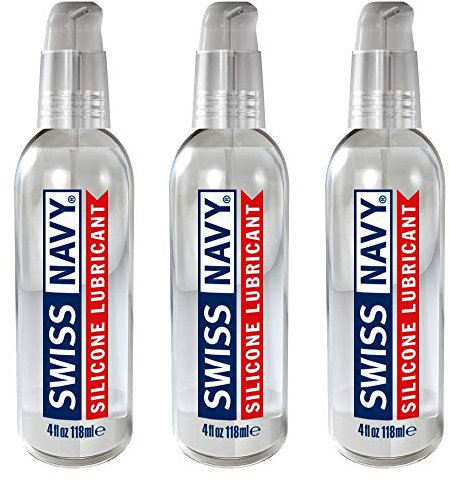 Swiss Navy Silicone Lubricant Transparent 4oz (3-Pack)