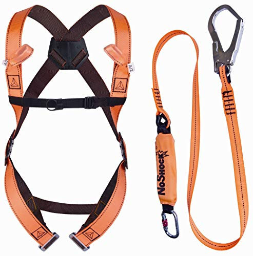 Delta Plus ELARA190 safety harness with scaffold lanyard kit size XL-XXL