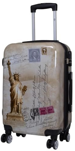 Hartschalen Koffer Trolley Handgepäck mit Motiv New York Gr. M