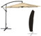 Happy Garden Pack Parasol déporté Rond Ø3m Beige + Housse
