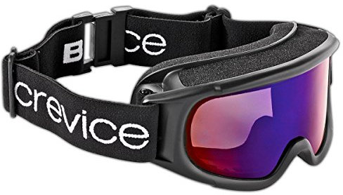 Black Crevice - Gafas de esquí para Mujer, Invierno, Mujer, Color Negro - Schwarz/Smoke Blue, tamaño Talla única