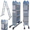 WORHAN SCALA MULTIUSO IN ALLUMINIO 4.6m PIEGHEVOLE MULTI POSIZIONE 14 FUNZIONI CON STABILIZZATORI KS4.6