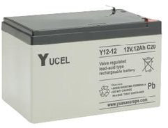 BATTERY, LEAD ACID 12V 12AH, YUCEL BPSCA Y12-12 - BT05638 By YUASA