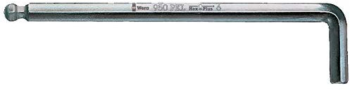 Beta 05022060001 950PKL Chiave Esagonale 5.0/160, Estremità Sfera Lunga Cromata