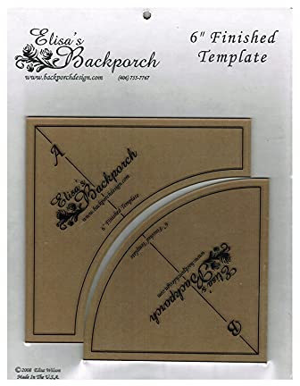 Elisa's Backporch Quick Curves Vorlage, transparent