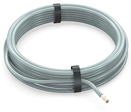 AUPROTEC 10m Fahrzeugleitung 1,0 mm² FLRY-B Auto Kabel als Ring Farbe grau