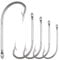Stainless Steel Saltwater Fishing Hooks-50pcs/lot 34007 Extra Strong O'shaughnessy Forged Long Shank Fishing Hooks (4/0_50pcs)