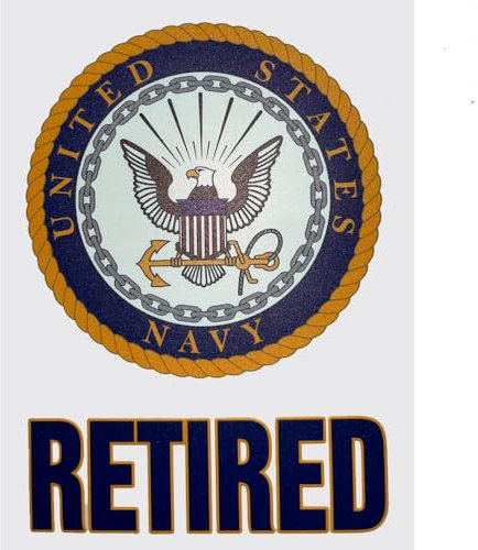 United States Navy Retired Seal Car Decal US Navy Gifts Military Products by Mitchell Proffitt
