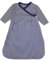 TupTam Langarm Innenschlafsack – Baby Schlafsack mit Ärmeln, Ganzjahresschlafsack aus Baumwoll-Jersey – Unisex, Farbe: Streifenmuster Dunkelblau, Größe: 74-80