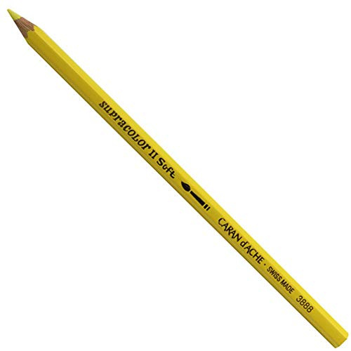 Caran D'ache Supracolor Watersoluble Pencil, Lemon Yellow (3888.240) by Caran d'Ache