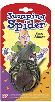W WIDMANN MILANO Party Fashion 8258S - Scherzartikel Springende Spinne, Jumping Spider, April Scherz