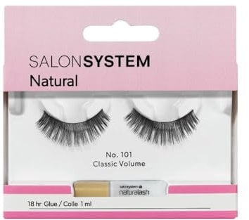Salon System Naturalash Quick and Easy Re-Usable Black 101 Lashes