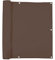 jarolift Brise Vue pour Balcon, Revêtement et Pare Vue de Balcon, Protection Contre Le Vent et Le Soleil, Étanche Á l'eau, 500 x 90 cm (24 Oeillets), Marron