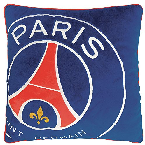 PSG Logo Kissen 36x36, Polyester, blau, 1 Stück (1er Pack)