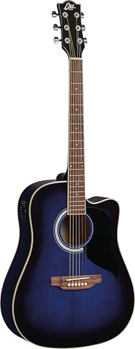 Eko RANGER CW EQ BLUE SUNBURST, Chitarra Acustica con Equalizzatore, Colore Blue Sunburst