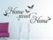 KLEBEHELD® Wandtattoo Home sweet Home mit Schmetterlingen