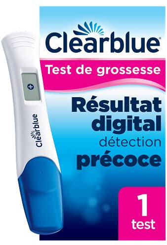 Test De Grossesse Clearblue Détection Précoce Digital, Résultat Fiable En Début De Grossesse, 1 Test Digital