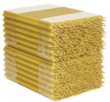 NKlaus 1980g. Velas de altar de cera de abeja velas finas de calidad eclesiástica velas rituales (aprox. 500 piezas) 36261