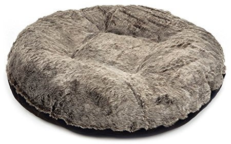 Plüsch Teddy Hundekissen Hundschlafplatz Hundebett Hundeliegekissen dia. 120cm