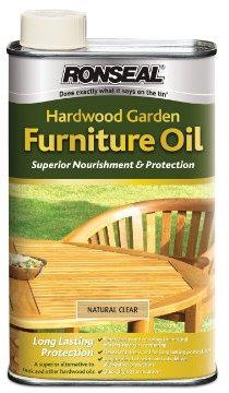 Ronseal HFONT1L 1L Hardwood Furniture Oil - Natural Teak