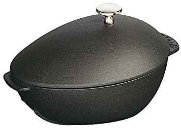 Staub Mussel Pot with Lid, 25 cm, Matt Black, 1102523