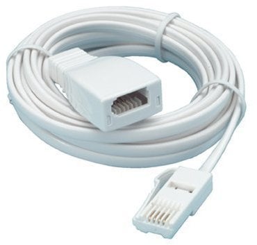 Consoletronic 20m BT Phone Male to Female Extension Cable 20m Landline Homephone Telephone Fax Modem Extension Lead 20 Metre