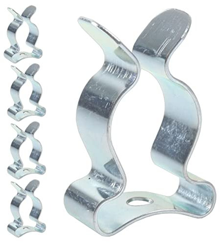 Merriway® BH01980 (5 Pcs) Tool Storage Terry Clip Spring Steel Bright Zinc Plated, 32 - 43mm (1.1/4 - 1.11/16 inch) - Pack of 5 Pieces