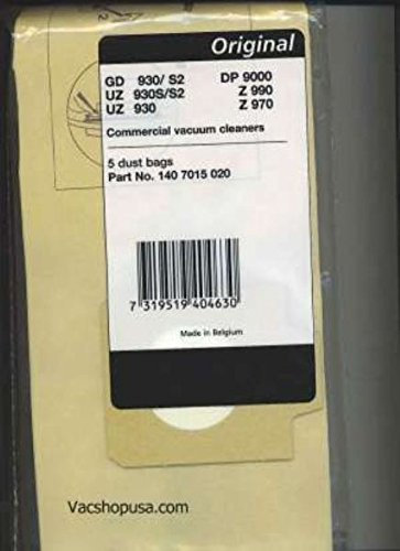 ADVANCE Papier Tasche, Nilfisk gd-930 5 Pack