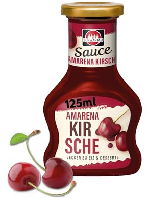 Schwartau Dessert Sauce Amarena-Kirsche | Für Eis & Desserts | 125 ml