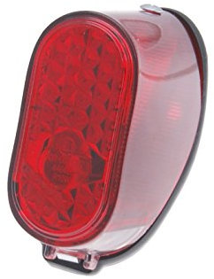 Rücklicht oval für Puch MS, MV, Maxi, schwarz
