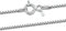 Amberta Männer und Frauen Halskette Kette aus 925 Sterlingsilber: 1 mm Venezianierkette - 40 cm